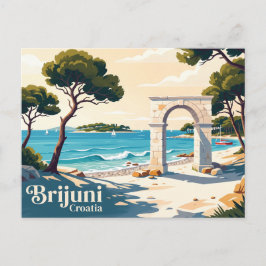 Nationalpark Brijuni Kroatien Postkarte