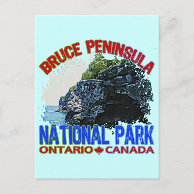 Nationalpark Bruce Peninsula Postkarte (Vorderseite)