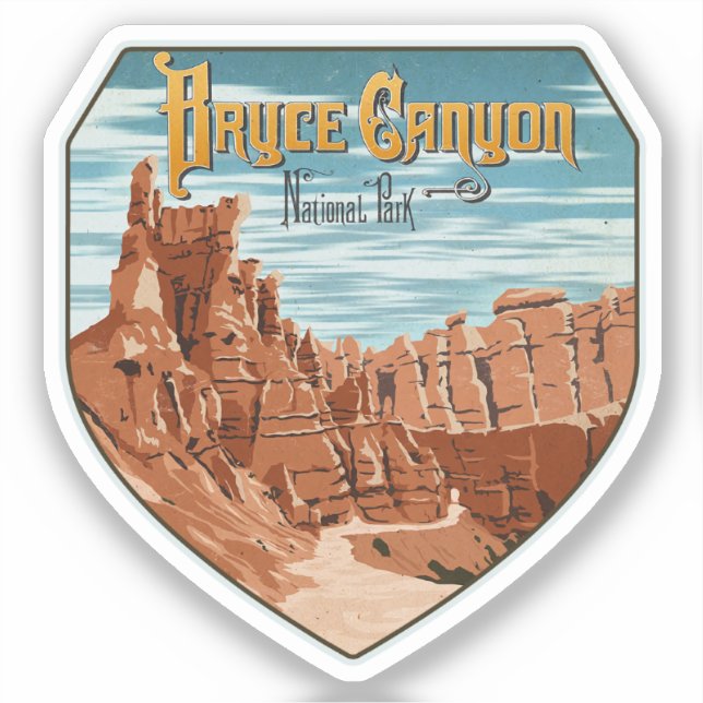 Nationalpark Bryce Canyon Aufkleber (Vorderseite)