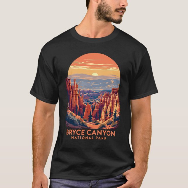 Nationalpark Bryce Canyon - Hoodoos bei Sonnenaufg T-Shirt (Vorderseite)