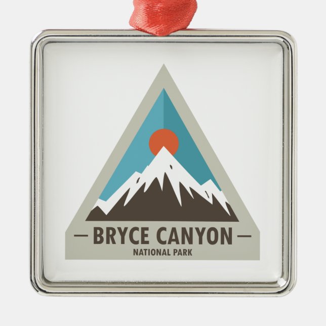 Nationalpark Bryce Canyon Ornament Aus Metall (Vorne)