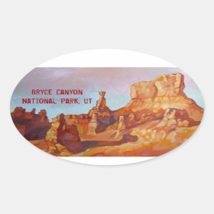 Nationalpark Bryce Canyon Ovaler Aufkleber