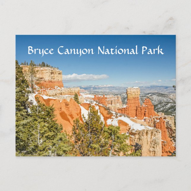 Nationalpark Bryce Canyon Postkarte (Vorderseite)