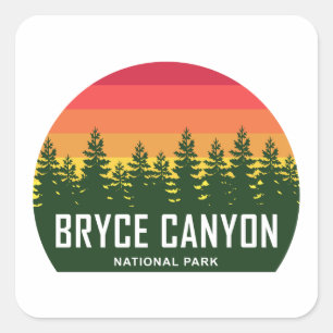 Nationalpark Bryce Canyon Quadratischer Aufkleber