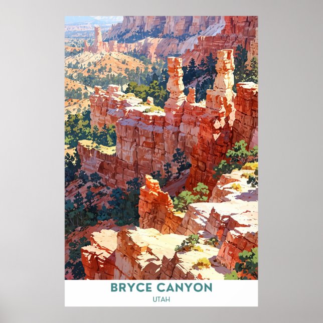 Nationalpark Bryce Canyon, Utah Poster (Vorne)