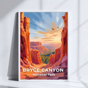 Nationalpark Bryce Canyon Utah Travel Poster