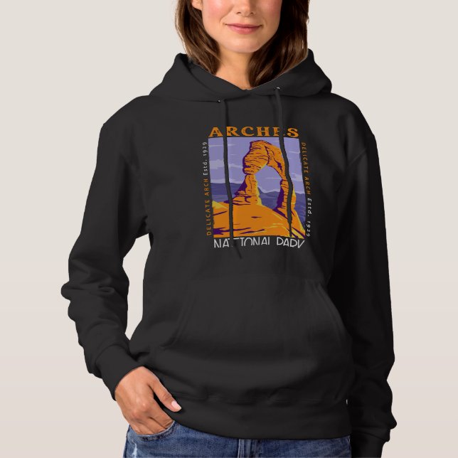 Nationalpark California Arche Vintag Hoodie (Vorderseite)