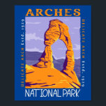 Nationalpark California Arche Vintag Poster<br><div class="desc">Bietet einen Arc für Vektorgrafiken. Der Park liegt nördlich von Moab im Staat von Utah. Der am Colorado River im Südosten gelegene Ort ist bekannt als das Gelände von mehr als 2.000 natürlichen Sandsteinbögen.</div>