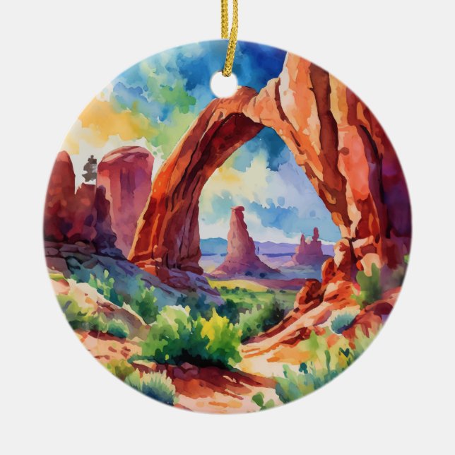 Nationalpark California Keramik Ornament (Vorne)