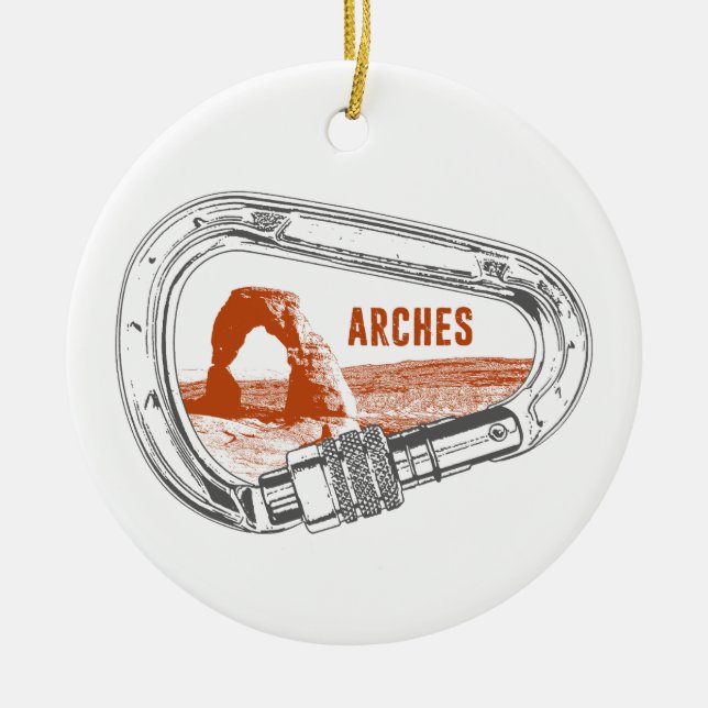 Nationalpark California Keramik Ornament (Vorne)