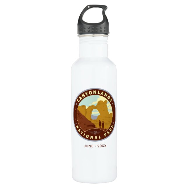 Nationalpark Canyonlands Edelstahlflasche (Vorderseite)