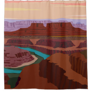 Nationalpark Canyonlands in Utah Duschvorhang