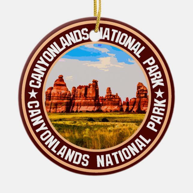 Nationalpark Canyonlands Keramik Ornament (Vorne)