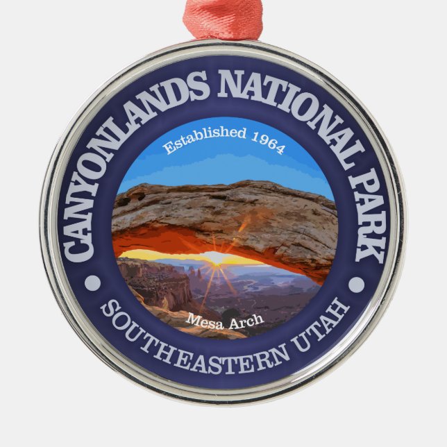 Nationalpark Canyonlands Ornament Aus Metall (Vorne)