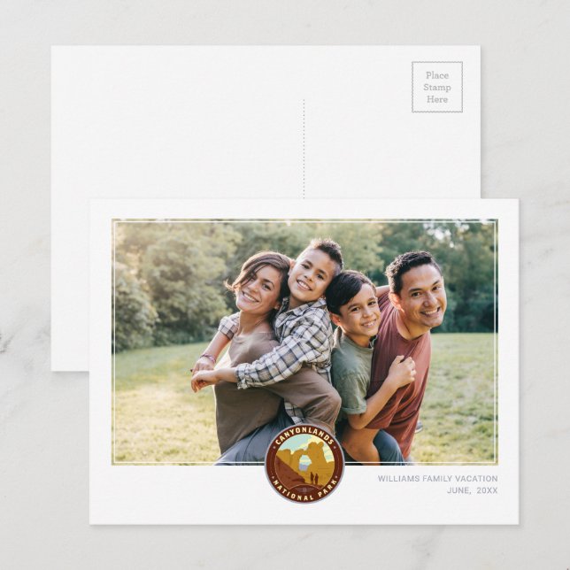 Nationalpark Canyonlands Postkarte (Vorne/Hinten)