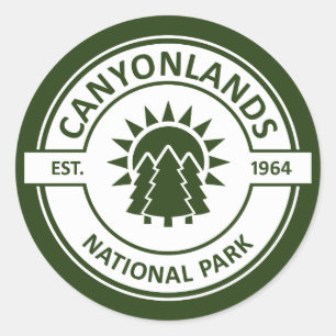 Nationalpark Canyonlands Runder Aufkleber