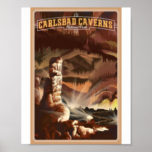 Nationalpark Carlsbad Litho Artwork Poster