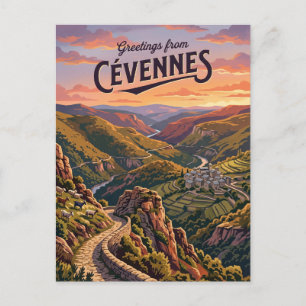 Nationalpark Cévennen Frankreich Postkarte