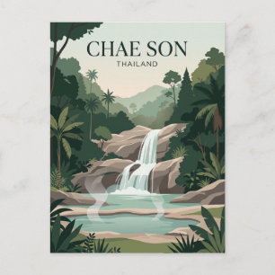 Nationalpark Chae Son Thailand Postkarte