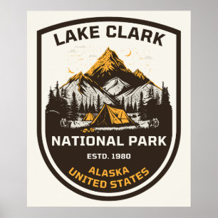 Nationalpark Clark Lake Outdoor and Nature Poster