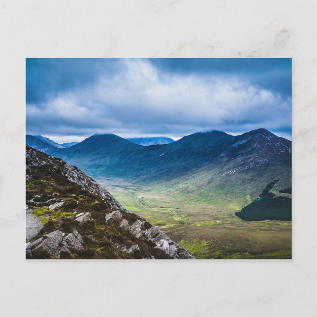 Nationalpark Connemara, Irland Postkarte (Vorderseite)