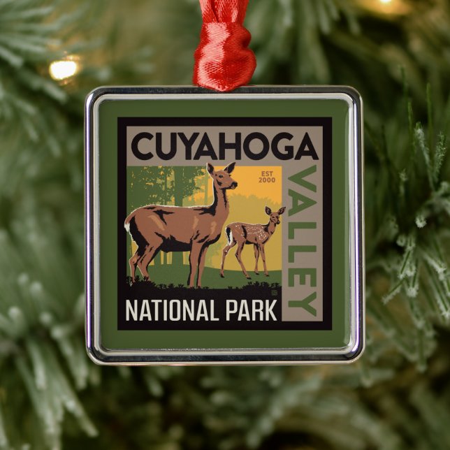 Nationalpark Cuyahoga | Ohio Ornament Aus Metall (Baum)