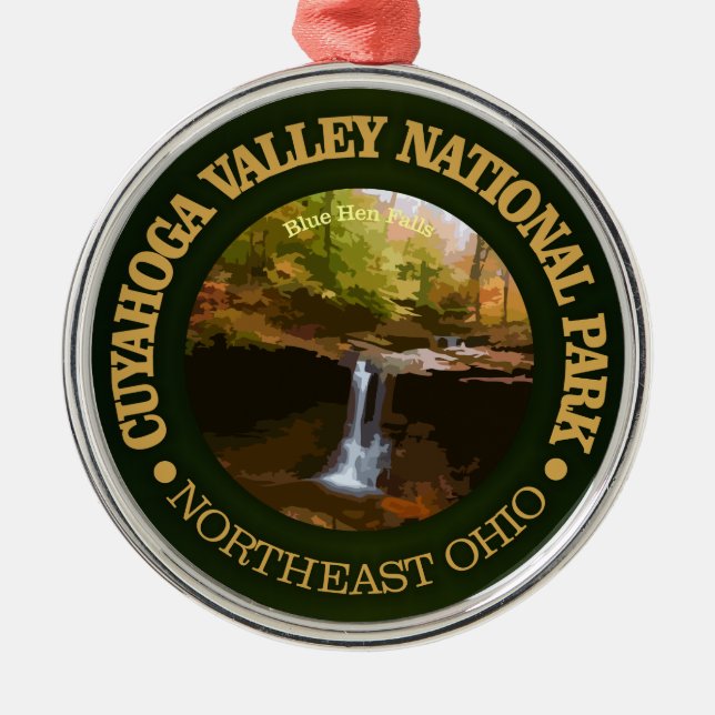 Nationalpark Cuyahoga Ornament Aus Metall (Vorne)