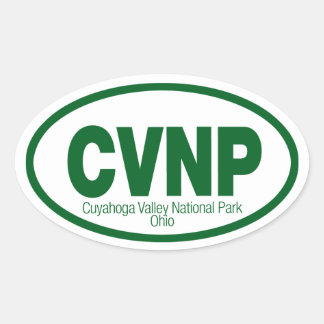 Nationalpark Cuyahoga Ovaler Aufkleber