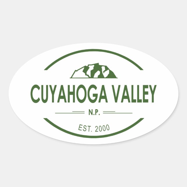 Nationalpark Cuyahoga Ovaler Aufkleber (Vorderseite)
