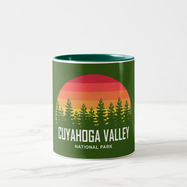 Nationalpark Cuyahoga Zweifarbige Tasse (Mittel)