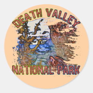 Nationalpark Death Valley Runder Aufkleber