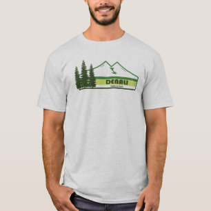Nationalpark Denali Alaska Grüne Streifen T-Shirt