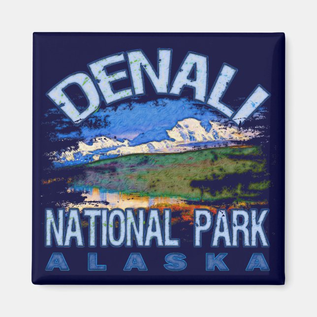Nationalpark Denali, Alaska Magnet (Vorne)
