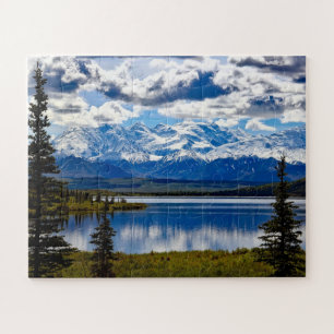 Nationalpark Denali Alaska Sky Clouds Mountains