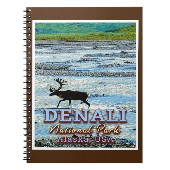 NATIONALPARK DENALI - ALASKA VEREINIGTE STAATEN NOTIZBLOCK (Vorderseite)