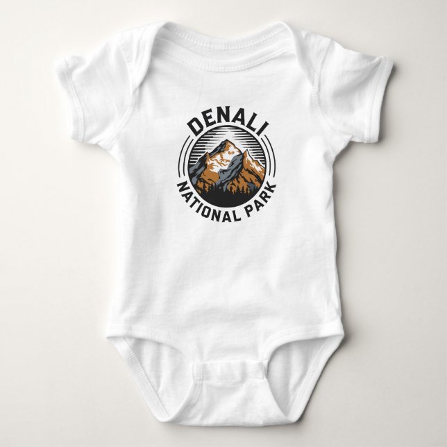 Nationalpark Denali Baby Strampler (Vorderseite)