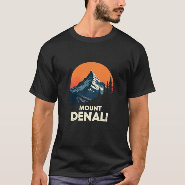 Nationalpark Denali - Der Ikonische Berg von Alask T-Shirt (Vorderseite)