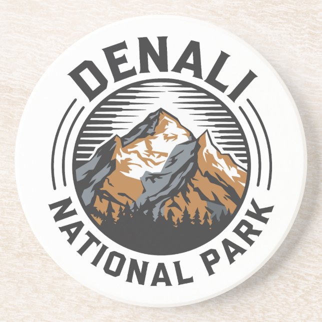 Nationalpark Denali Getränkeuntersetzer (Vorne)