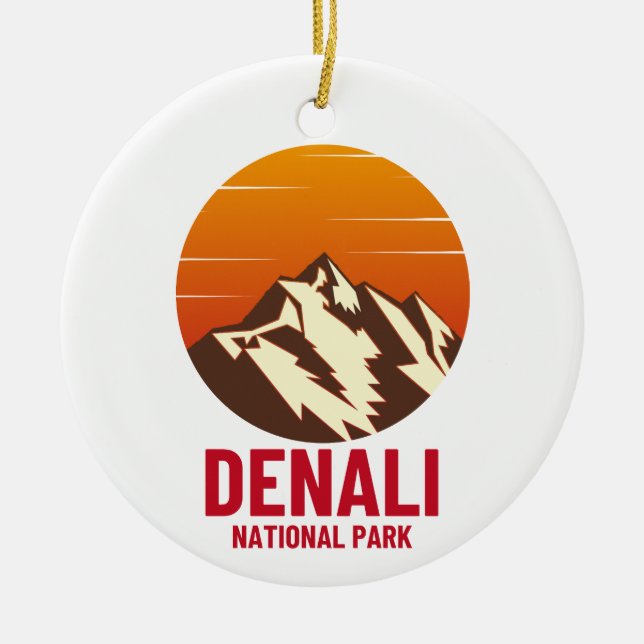 NATIONALPARK DENALI KERAMIK ORNAMENT (Vorne)