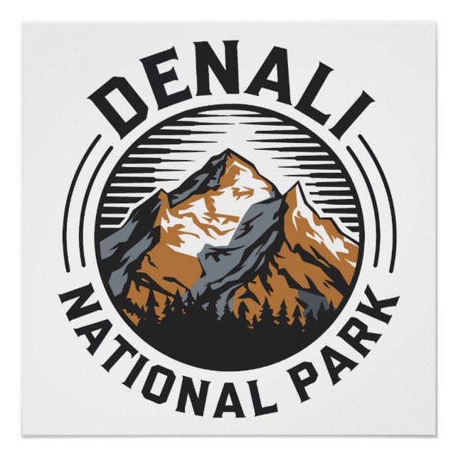 Nationalpark Denali Poster (Vorderseite)