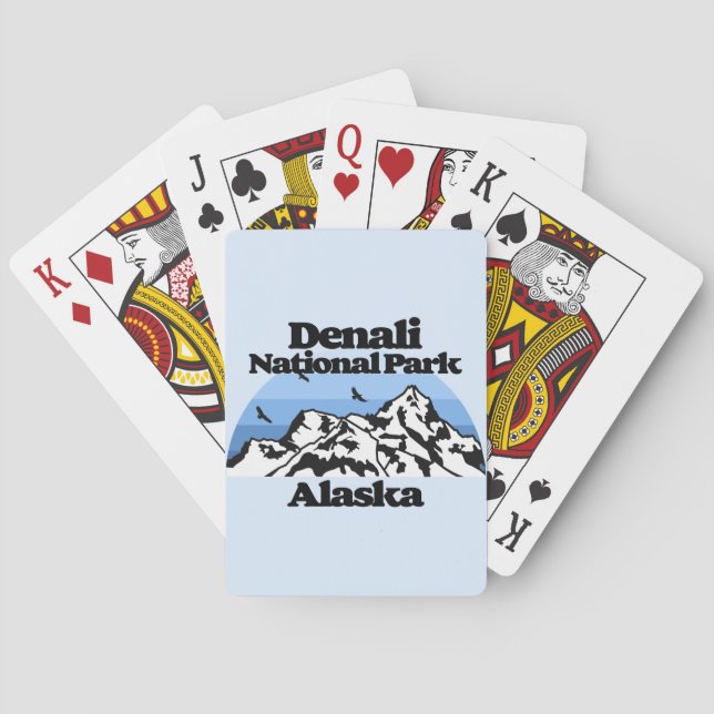 Nationalpark Denali Spielkarten (Rückseite)