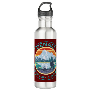 Nationalpark Denali und Erhaltung des Bigfoot Edelstahlflasche
