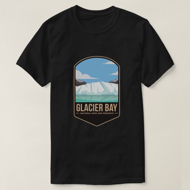Nationalpark der Glacier Bay und Schutzgebiet Embl T-Shirt (Design vorne)