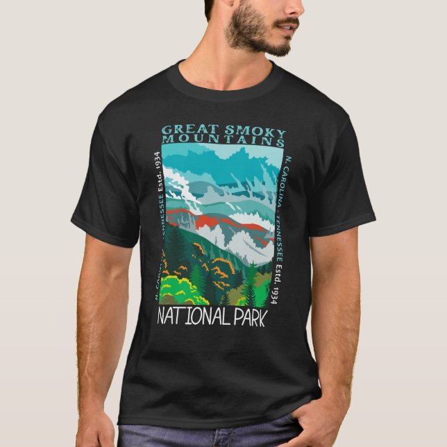 Nationalpark der Großen Smokygebirge erschüttert T-Shirt (Vorderseite)