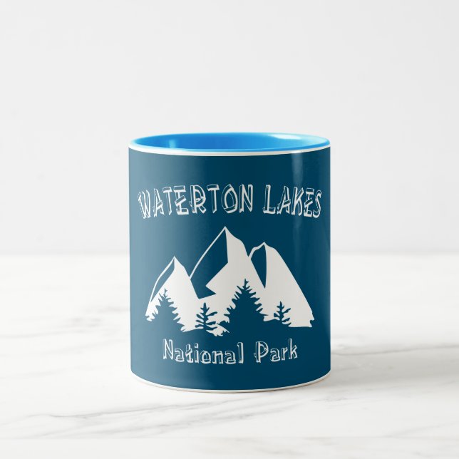 Nationalpark der Waterton-Seen Zweifarbige Tasse (Mittel)