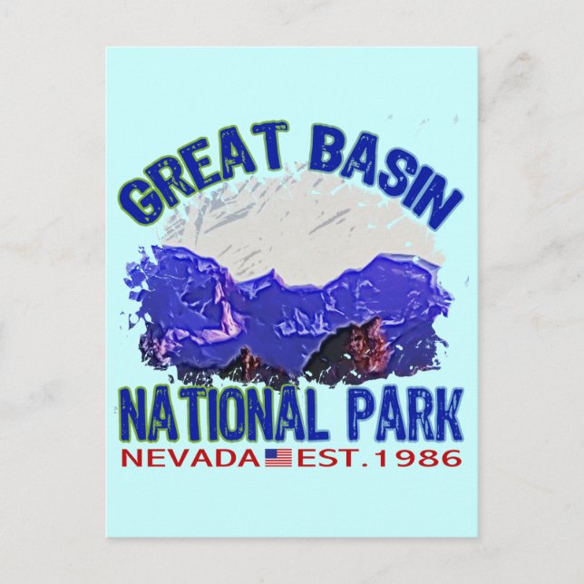 Nationalpark des Großen Beckens, Nevada Postkarte (Vorderseite)