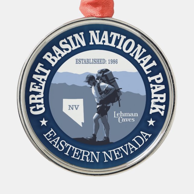 Nationalpark des Großen Beckens Ornament Aus Metall (Vorne)