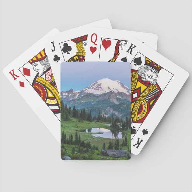 Nationalpark des Mount Rainier Spielkarten (Rückseite)