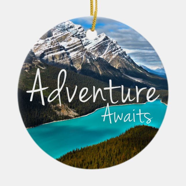 Nationalpark des Peyto See-, Banff Keramik Ornament (Vorne)