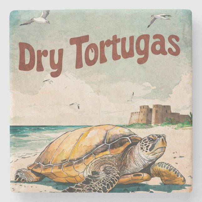 Nationalpark Dry Tortugas, Florida Steinuntersetzer (Vorderseite)